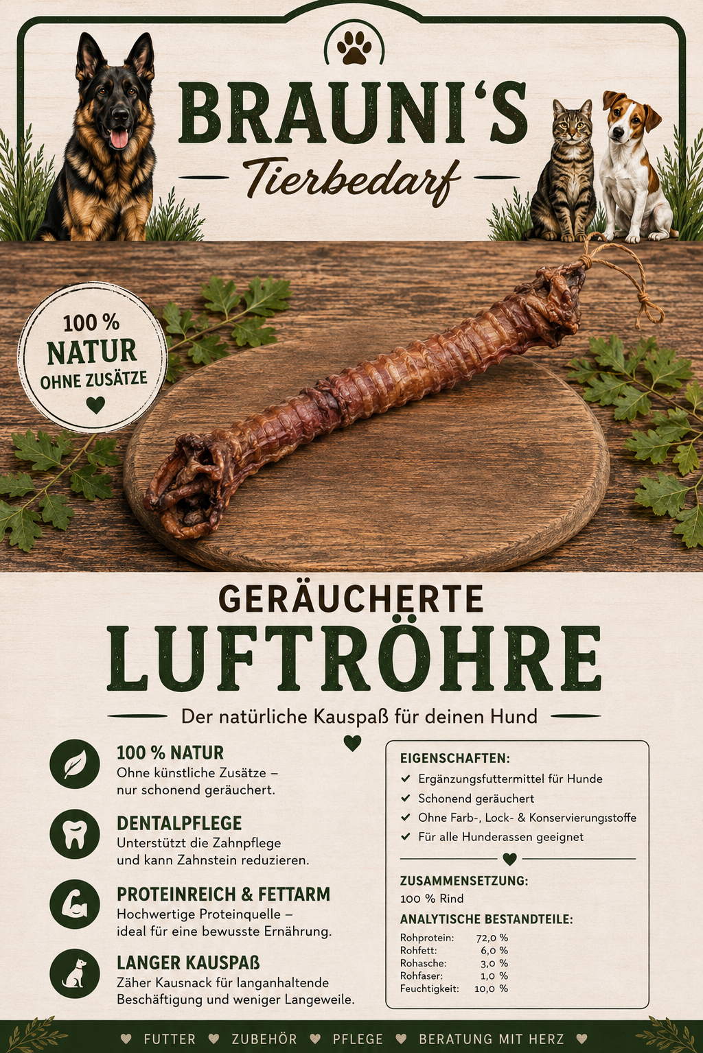 Luftröhre geräuchert